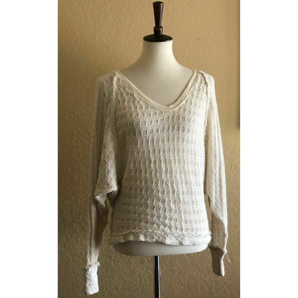 Free people Women's Thien’s Hacci Sweater Top - Picture 4 of 9